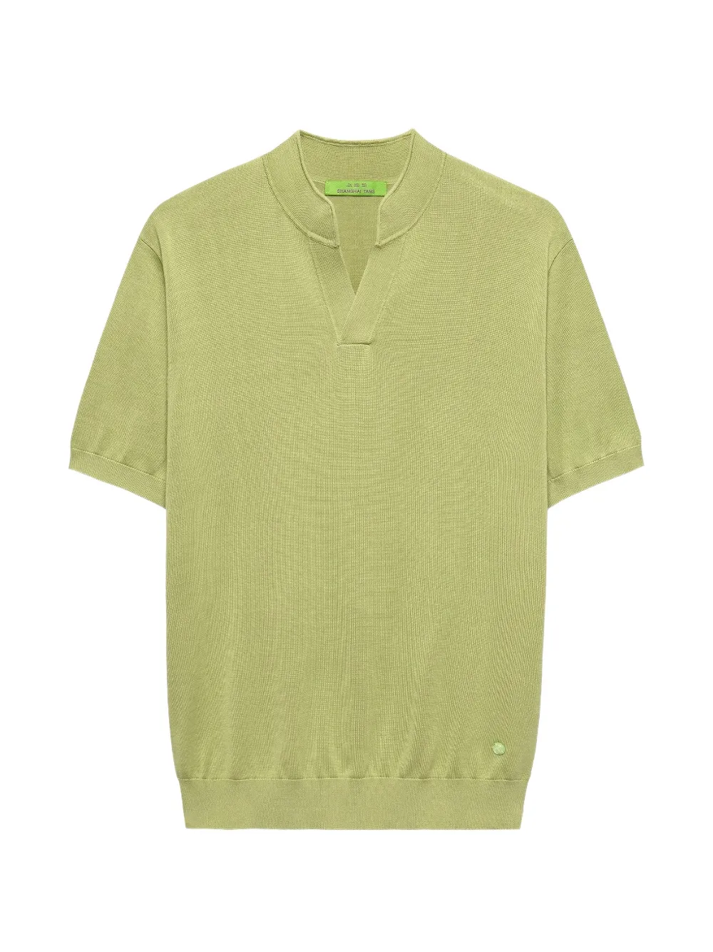 Shanghai Tang Mandarin silk short-sleeve t-shirt