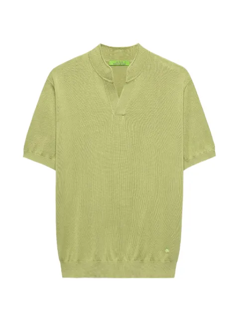 Shanghai Tang playera Mandarin de seda manga corta