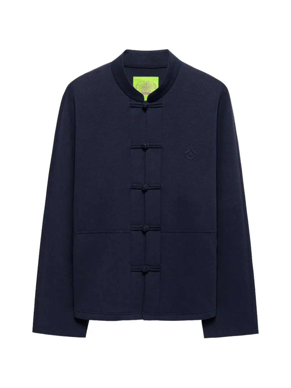 Shanghai Tang Frog-button Mandarin-collar Jacket In Blue