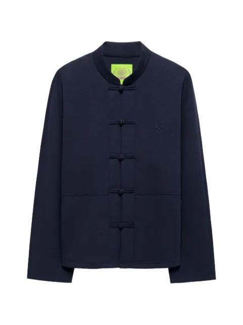 Shanghai Tang frog-button mandarin-collar jacket