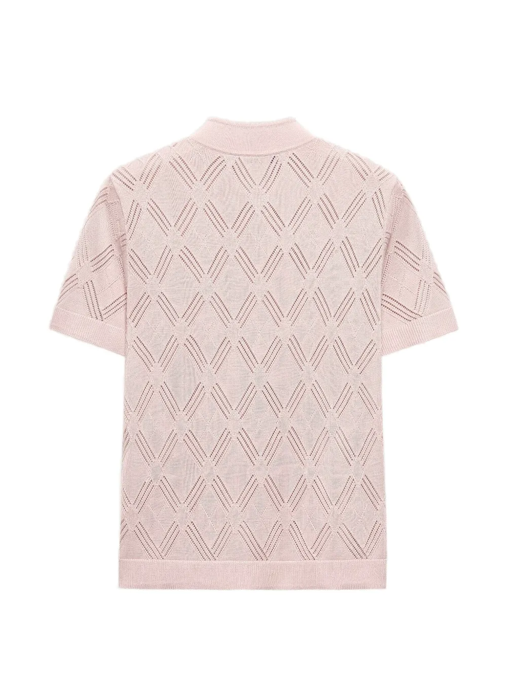 Shanghai Tang Qipao opengebreide top Roze