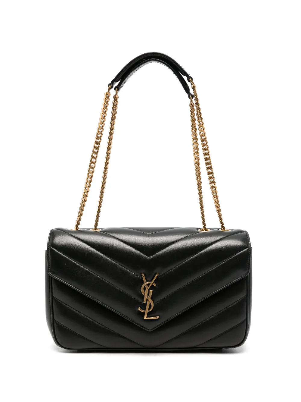 Saint Laurent LouLou matelassé leather shoulder bag - Nero