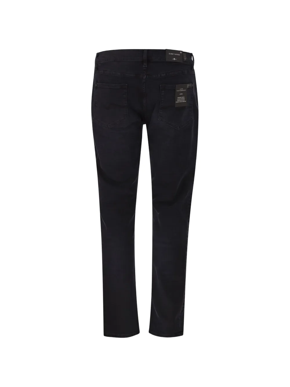 7 For All Mankind Slimmy jeans met toelopende pijpen Zwart
