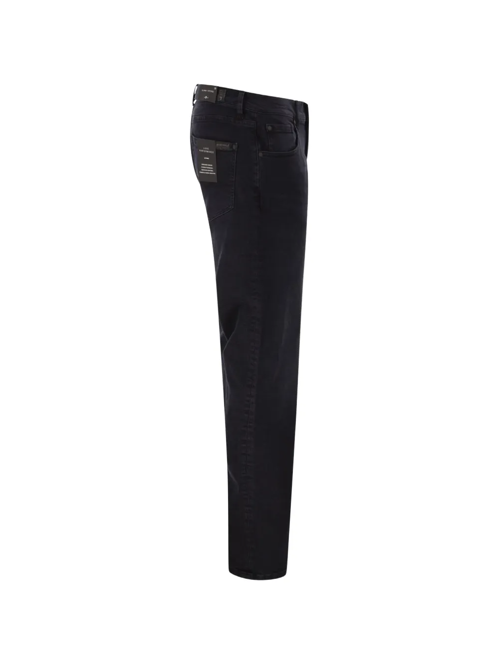 7 For All Mankind Slimmy jeans met toelopende pijpen Zwart