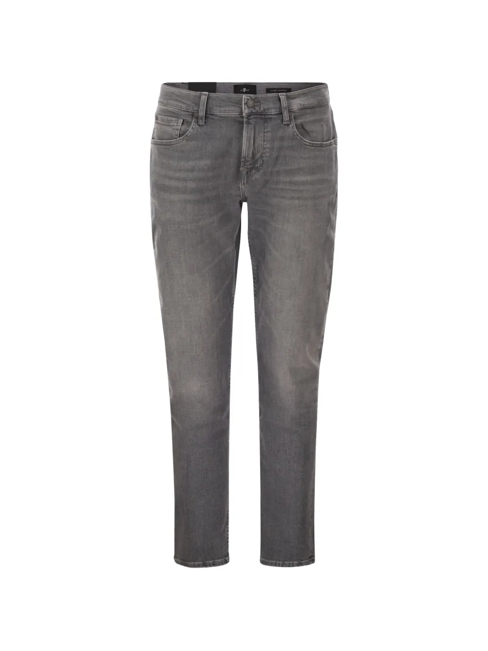 7 For All Mankind belt-loop buttoned jeans - Grigio