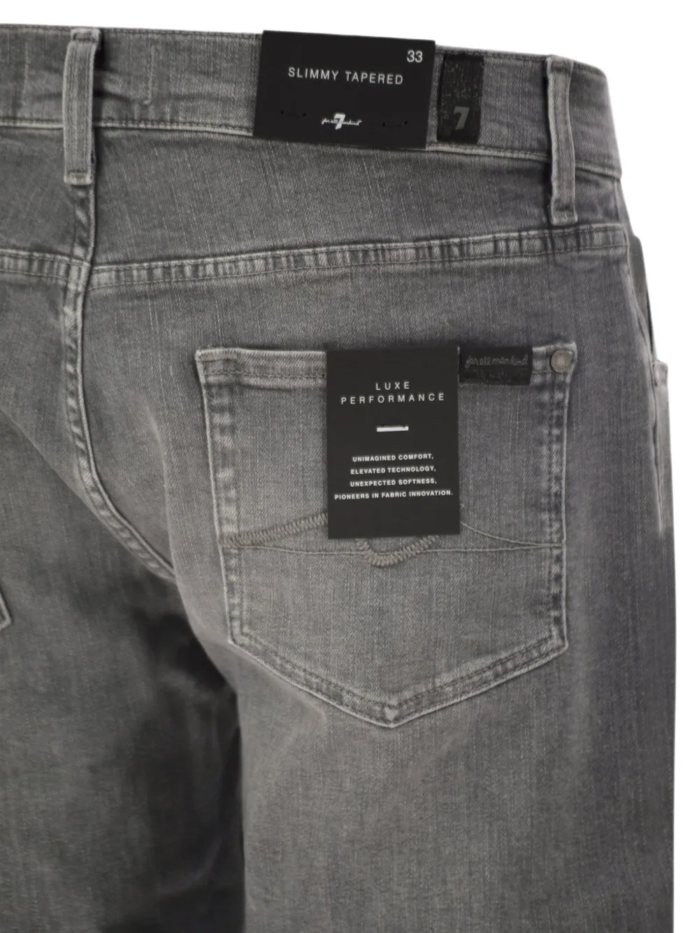 7 For All Mankind Jeans met riemlussen en knopen Grijs