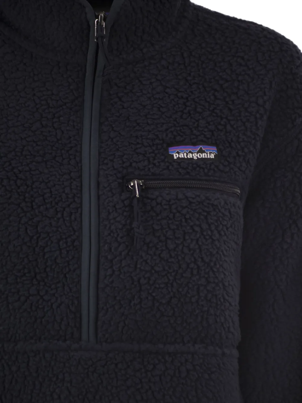 Patagonia Retro Pile fleece vest met halve rits Blauw