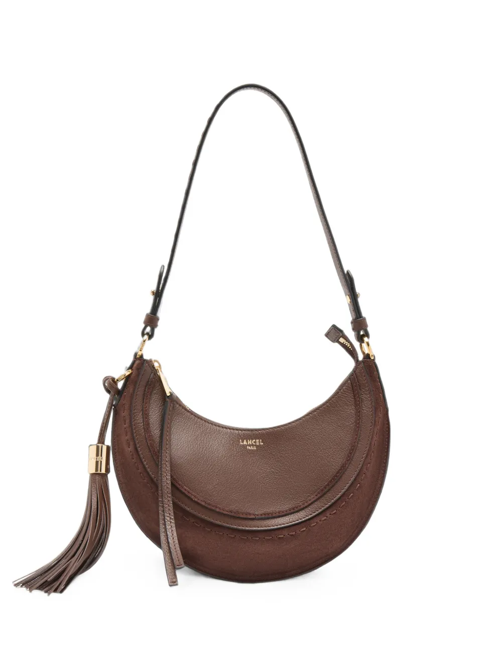 Lancel small Hoboheme leather shoulder bag - Marrone