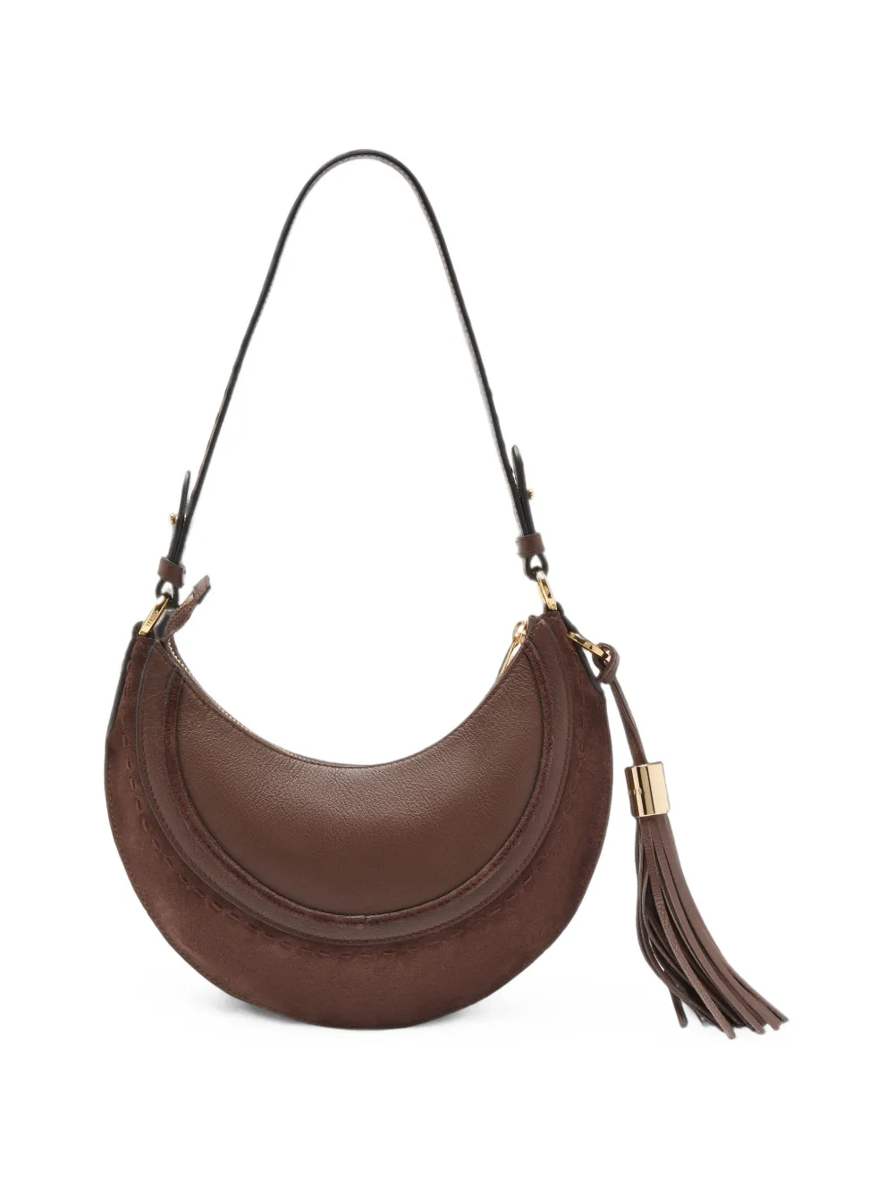 Lancel Kleine Hoboheme leren schoudertas Bruin