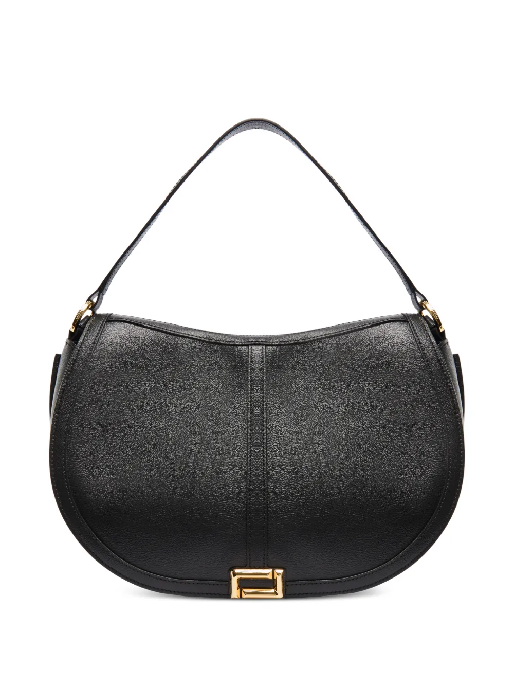 Lancel large Celeste Double L saddle bag - Nero
