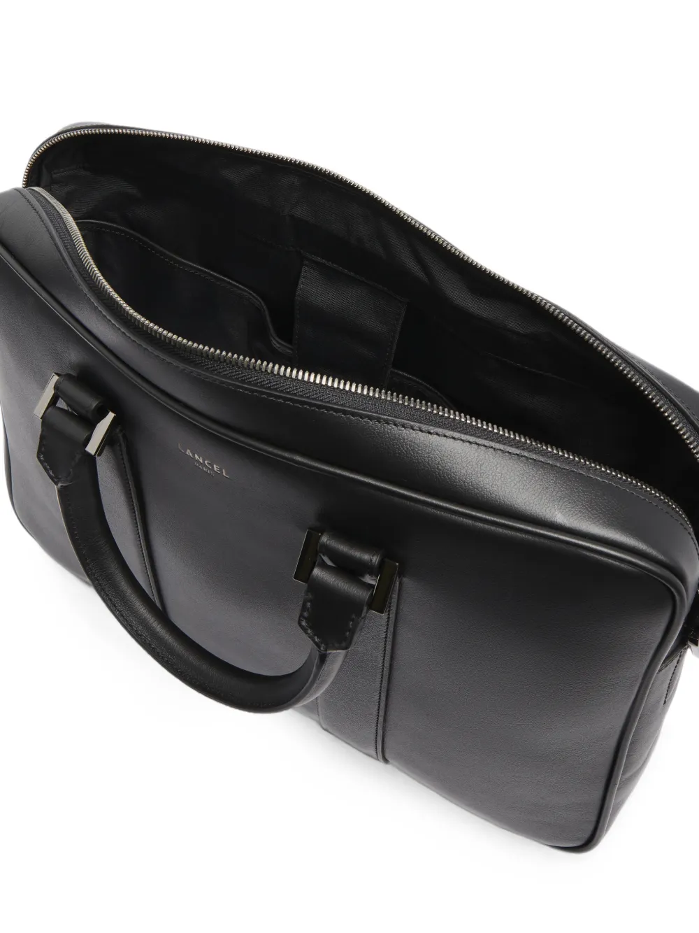 Lancel 15'6 Edgard smooth-leather briefcase Zwart