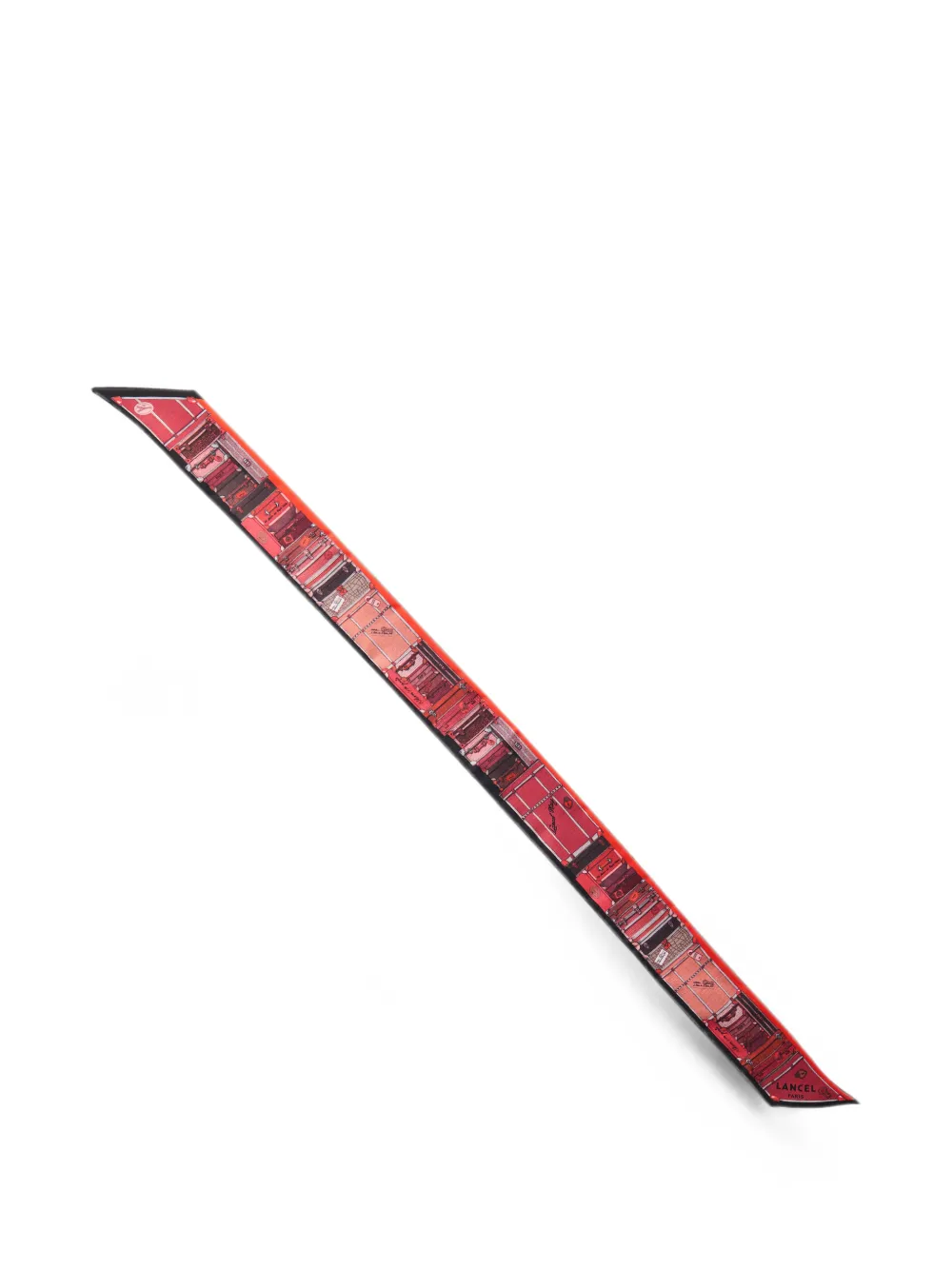 Lancel Grand-Hotel zijden haarband met print Rood