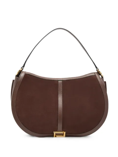 Lancel L Celeste double buckle saddle bag