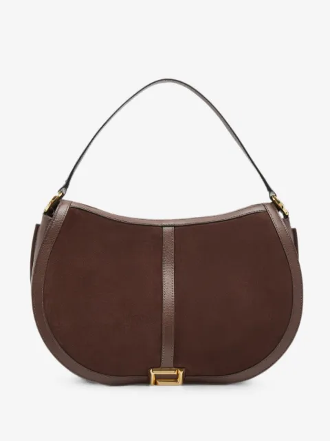 Lancel L Celeste double buckle saddle bag