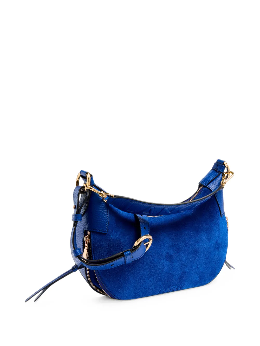 Lancel Kleine Origami leren schoudertas Blauw