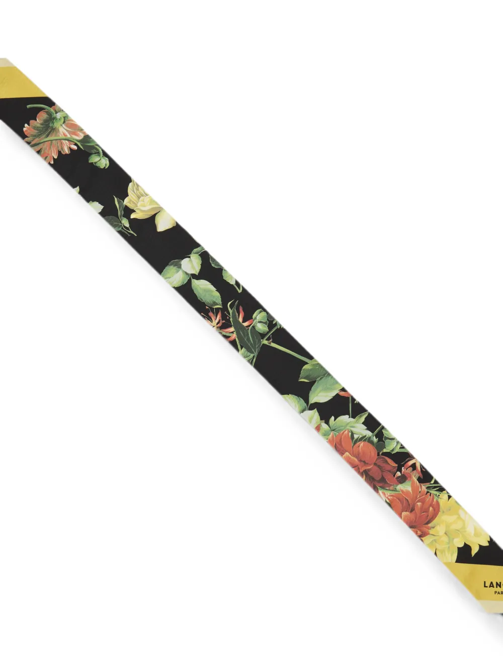 Lancel Haarband met bloemenprint Zwart