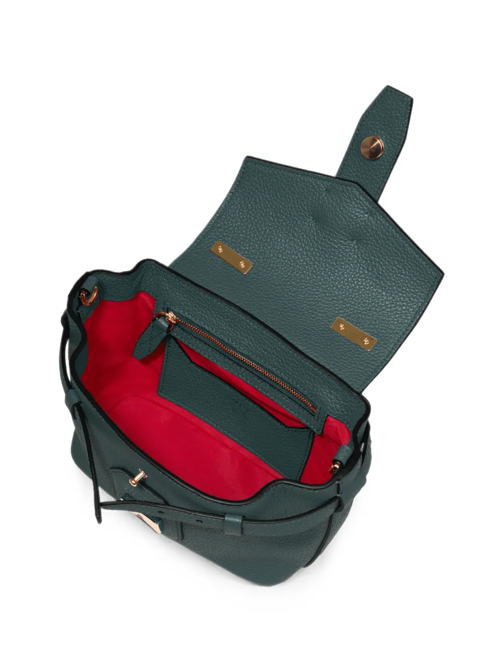 Lancel S Charlie leren shopper met textuur Groen