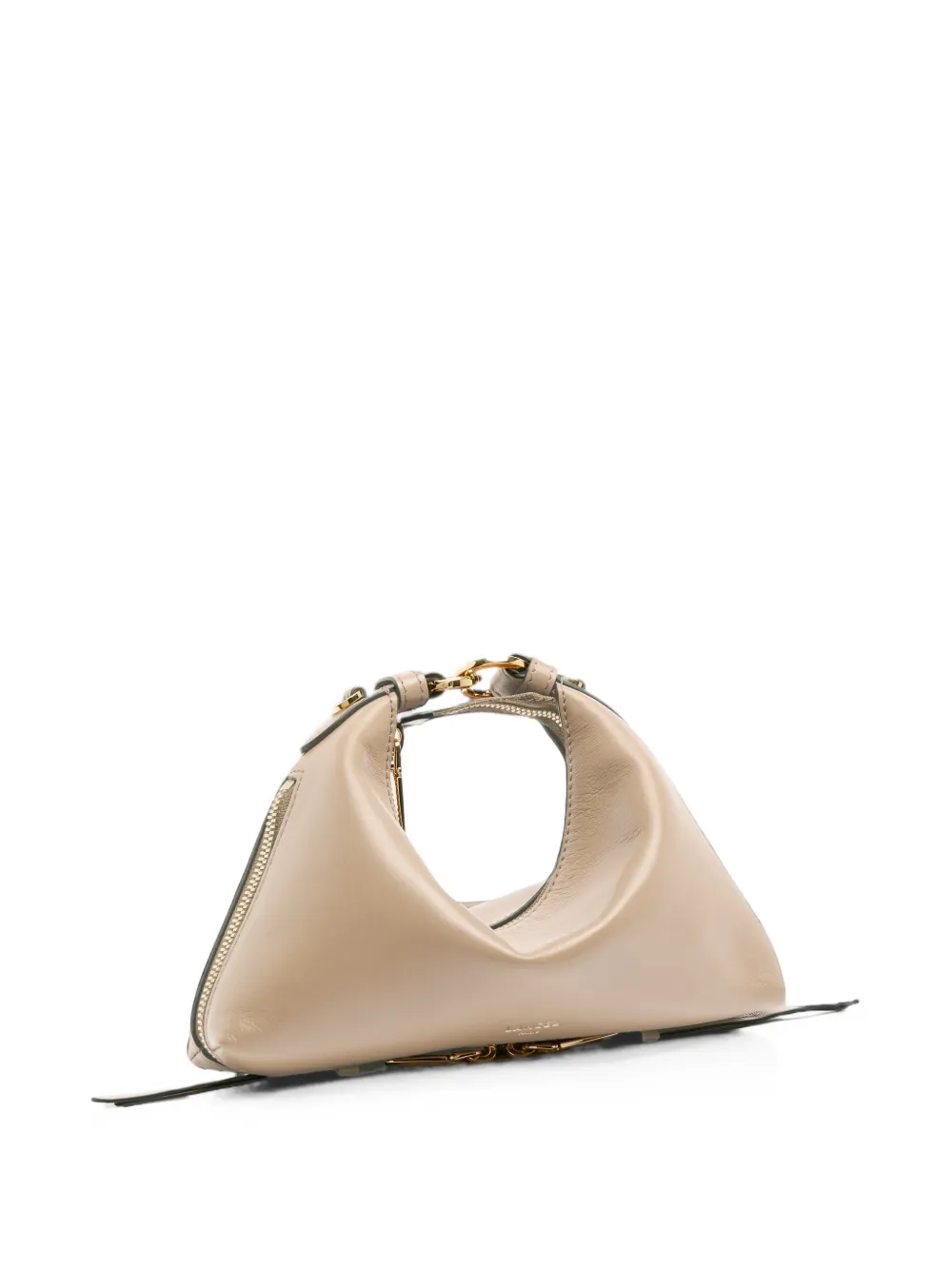 Lancel Origami leren schoudertas Beige