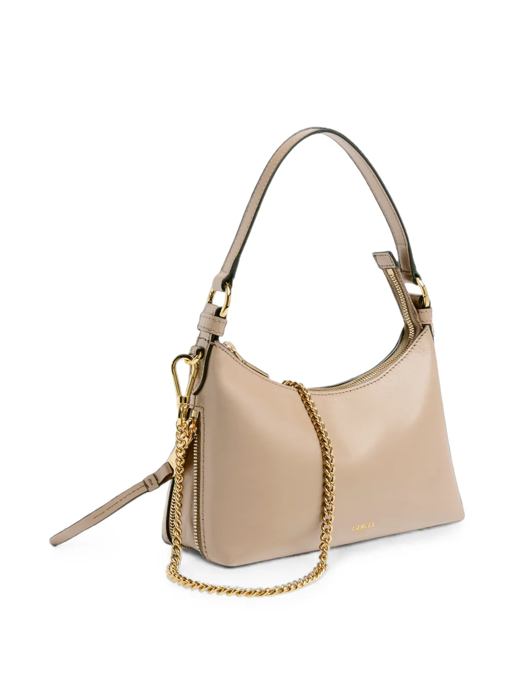 Lancel Origami leren schoudertas Beige