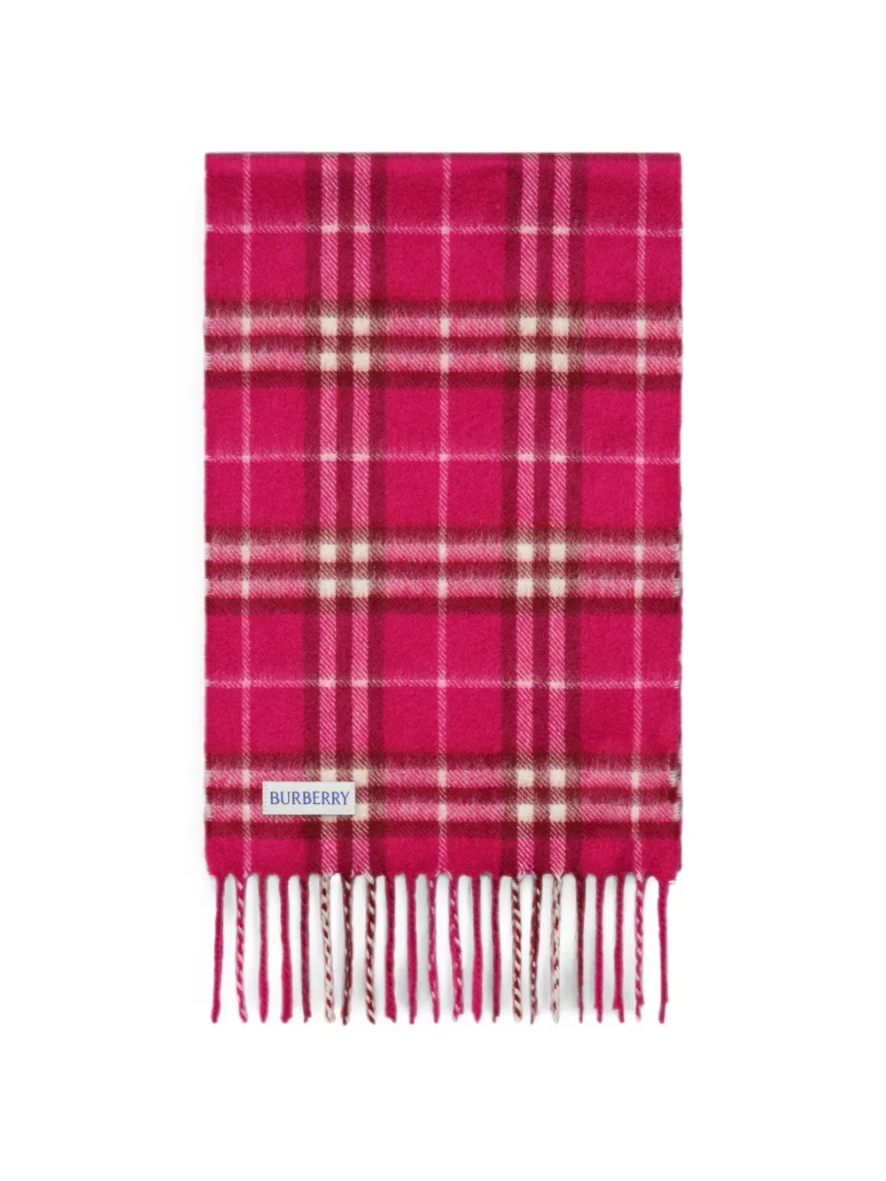 Burberry Kids Check cashmere scarf - Rosa
