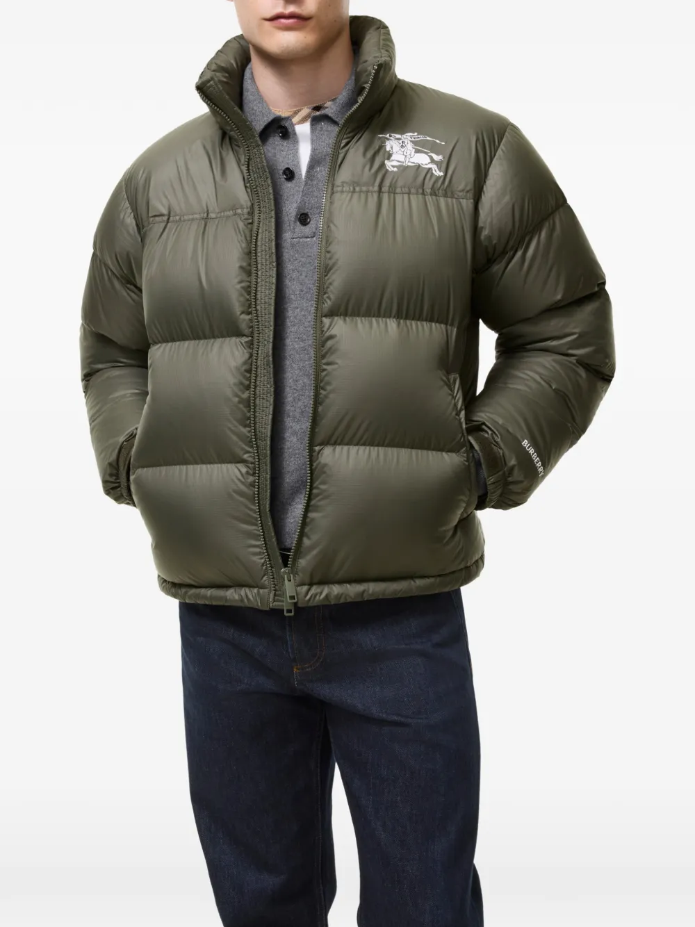 Burberry Highlands puffer jacket Groen