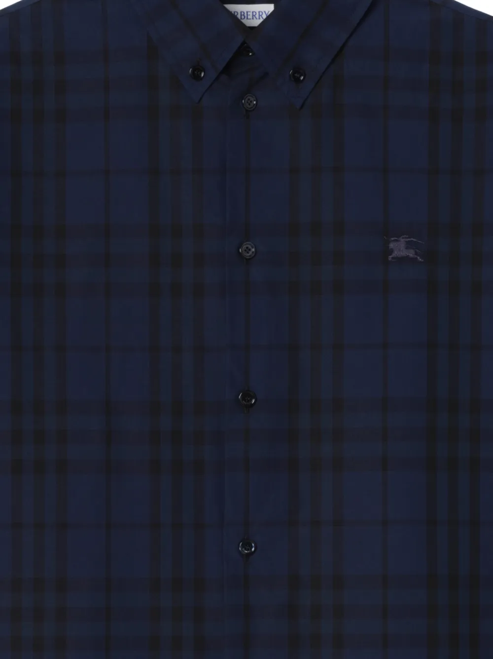 Burberry Geruit popeline katoenen overhemd Blauw