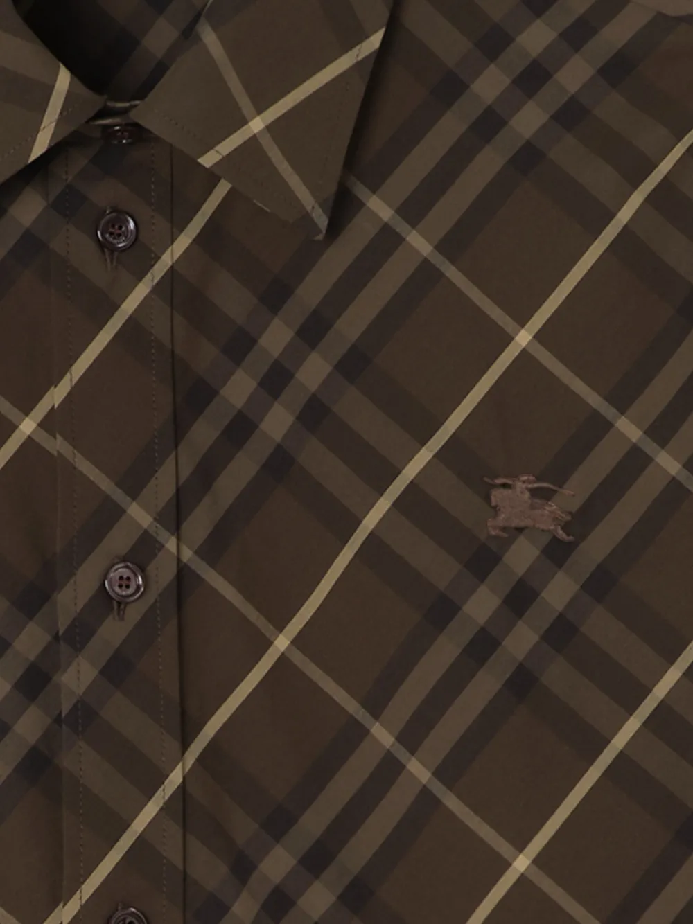 Burberry classic fit check cotton shirt Bruin