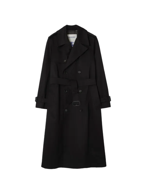 美品　バーバリーロンドン　大きいサイズ　トレンチコート　ショート丈　黒 Burberry Hoxton ロングギャバジン トレンチコート | ブラック