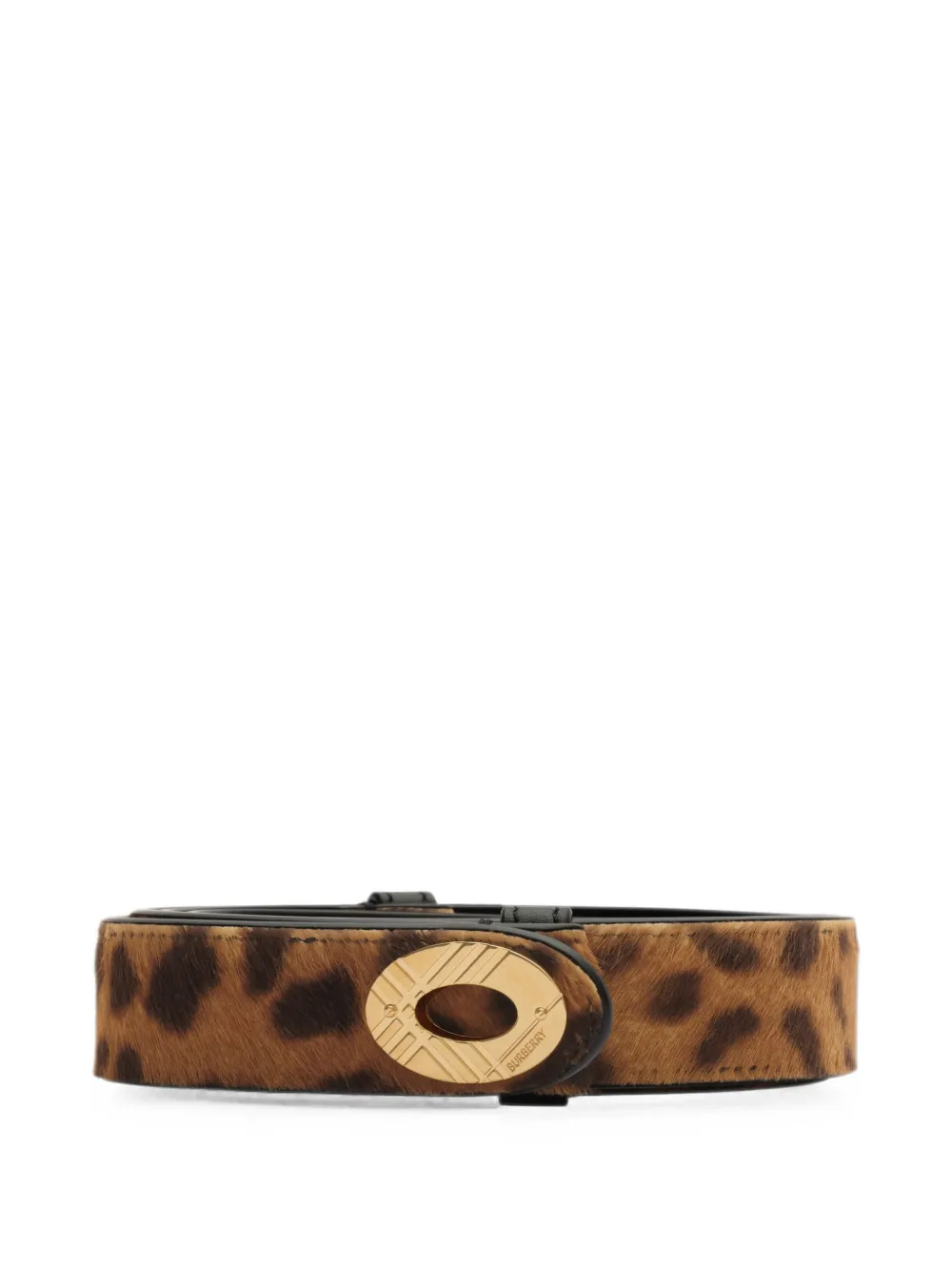 Burberry leopard-print Cotswolds belt - Marrone