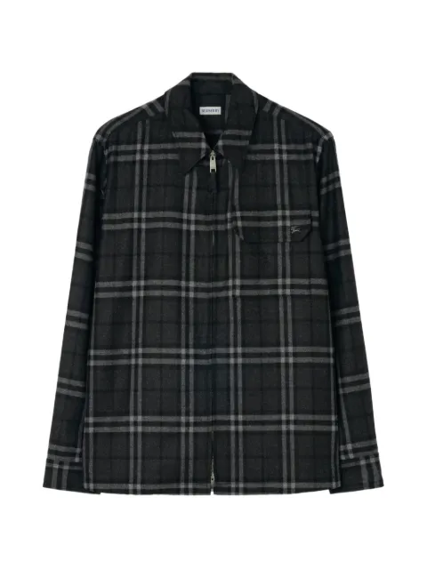 Burberry Karierte Hemdjacke aus Kaschmir