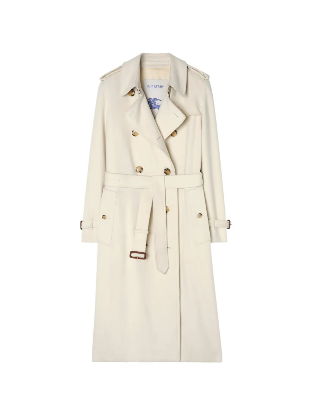 Burberry long cashmere Kensington trench coat - Toni neutri