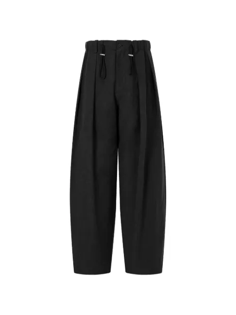 TOMBOY pleated drawstring-waist trousers