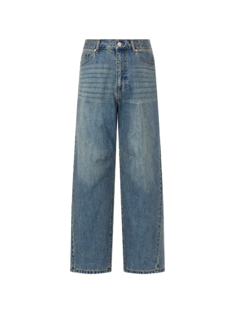 TOMBOY washed-denim wide-leg jeans