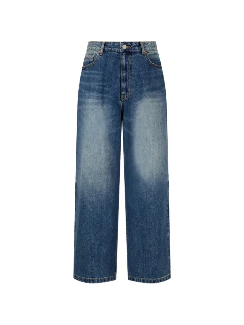TOMBOY washed straight-fit jeans