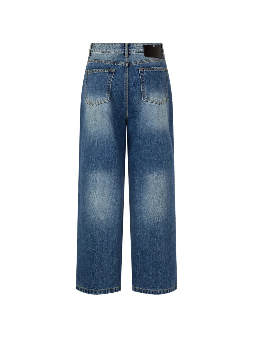 TOMBOY washed straight-fit jeans Blauw