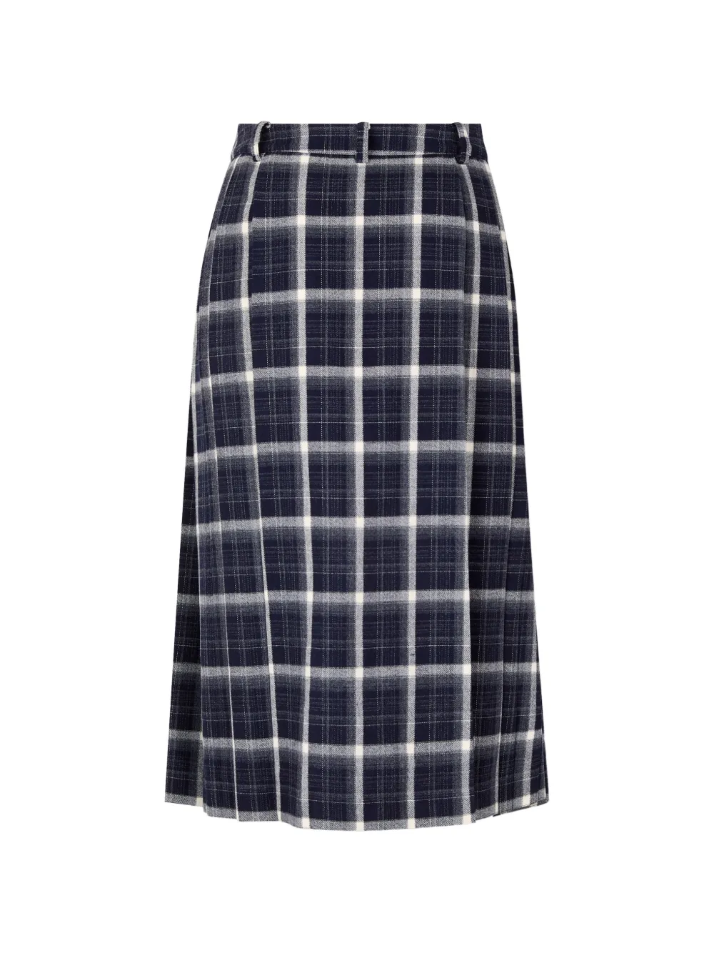 TOMBOY Geruite ongebalanceerde wikkelrok Blauw