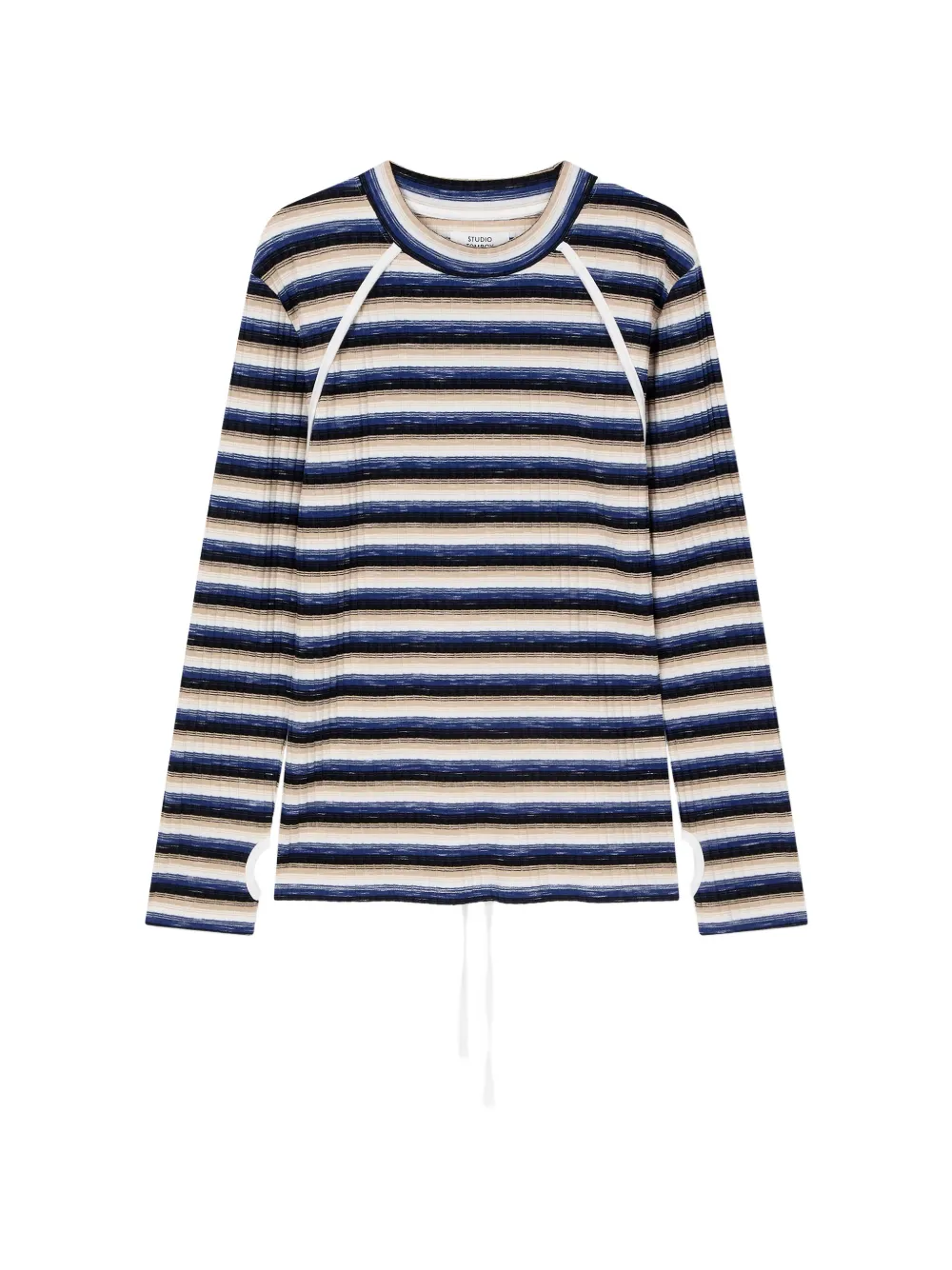 TOMBOY striped slim-fit T-shirt · OS