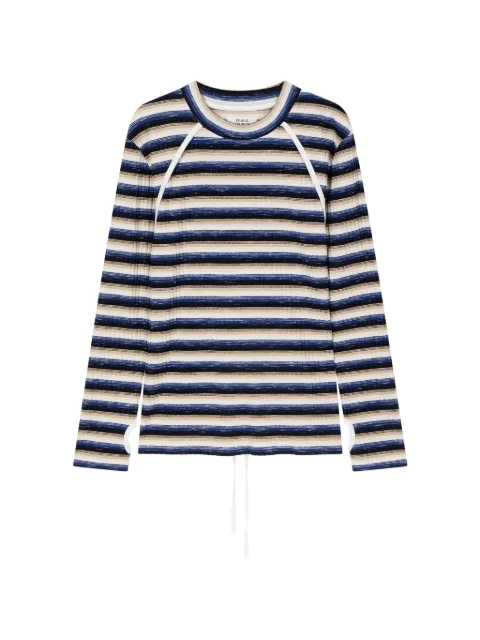TOMBOY striped slim-fit T-shirt