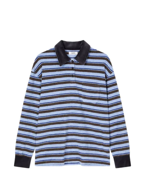 TOMBOY striped long-sleeve polo shirt