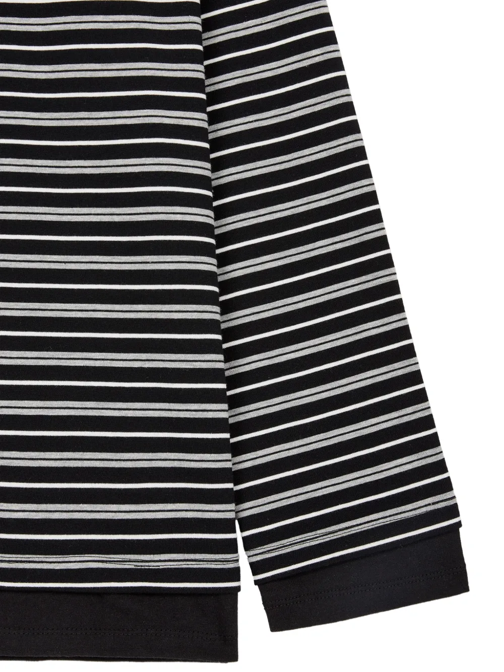 TOMBOY striped long-sleeve T-shirt Zwart