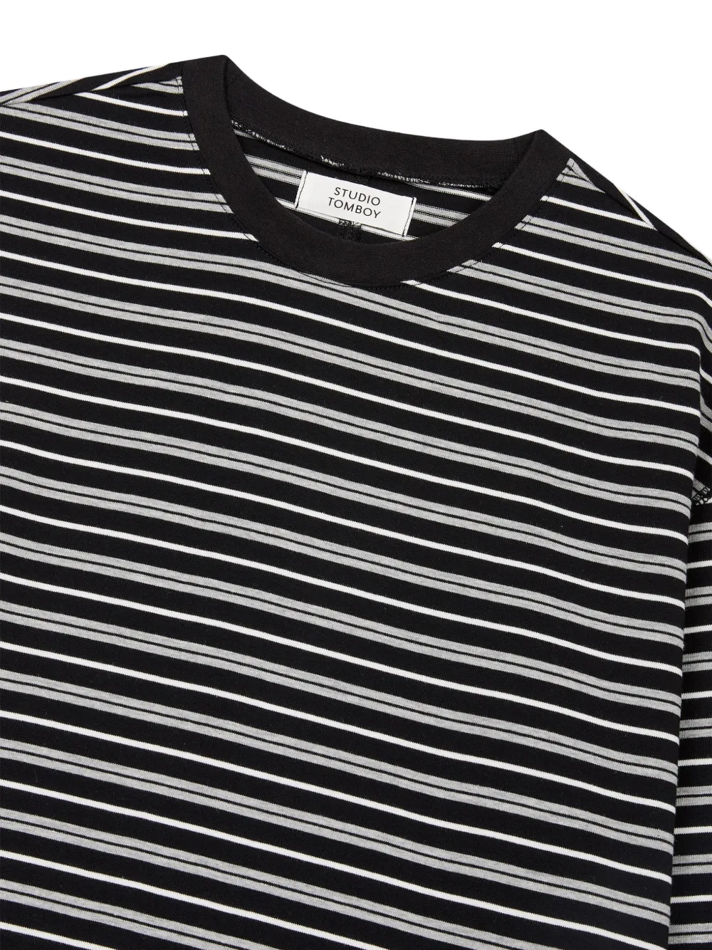 TOMBOY striped long-sleeve T-shirt Zwart