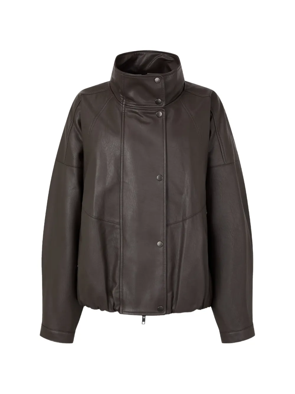 TOMBOY high-neck panelled jacket - Braun