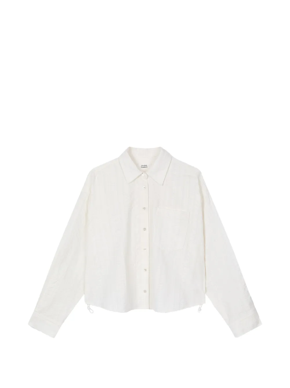 TOMBOY corduroy drawstring shirt - Weiß