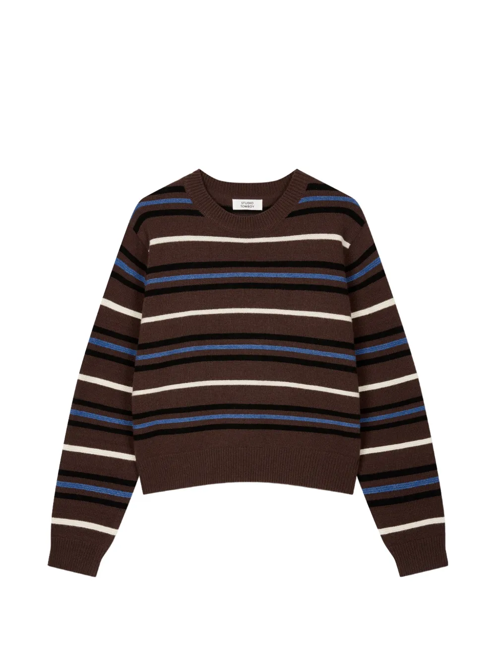 TOMBOY pull à rayures - Marron TOMBOY pull à rayures - Marron
