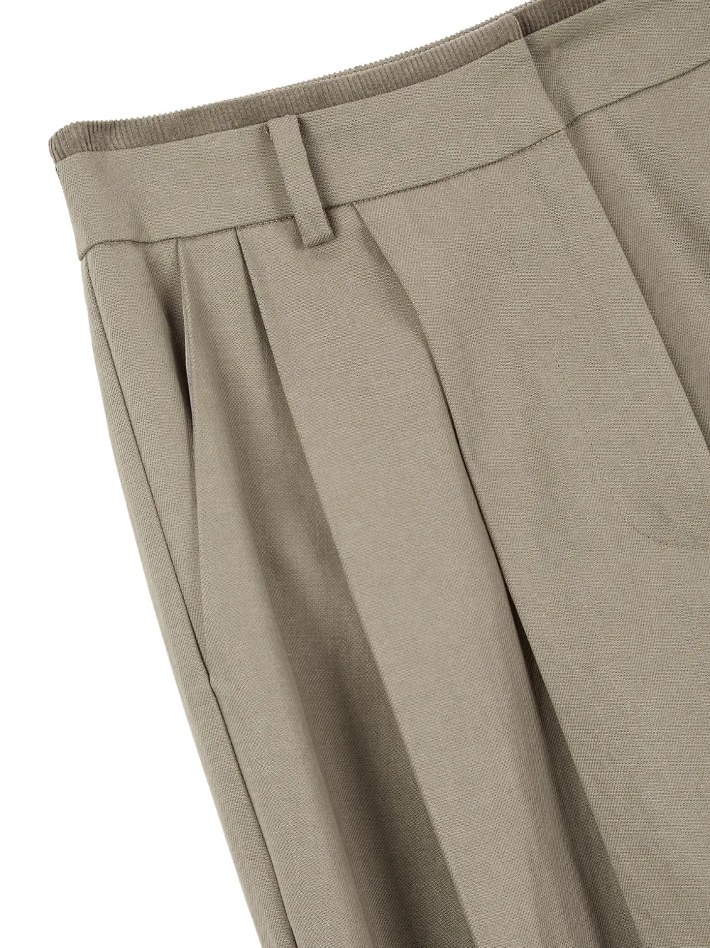 TOMBOY Gesmockte broek met toelopende pijpen Beige