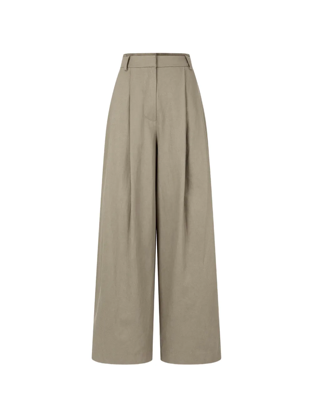 TOMBOY pintuck wide-leg trousers - Nude