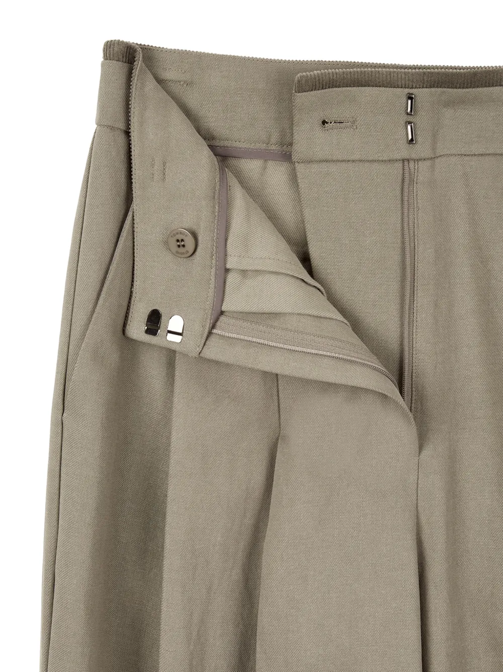 TOMBOY Gesmockte broek met toelopende pijpen Beige