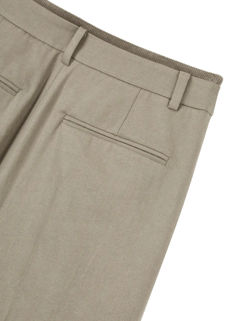 TOMBOY Gesmockte broek met toelopende pijpen Beige