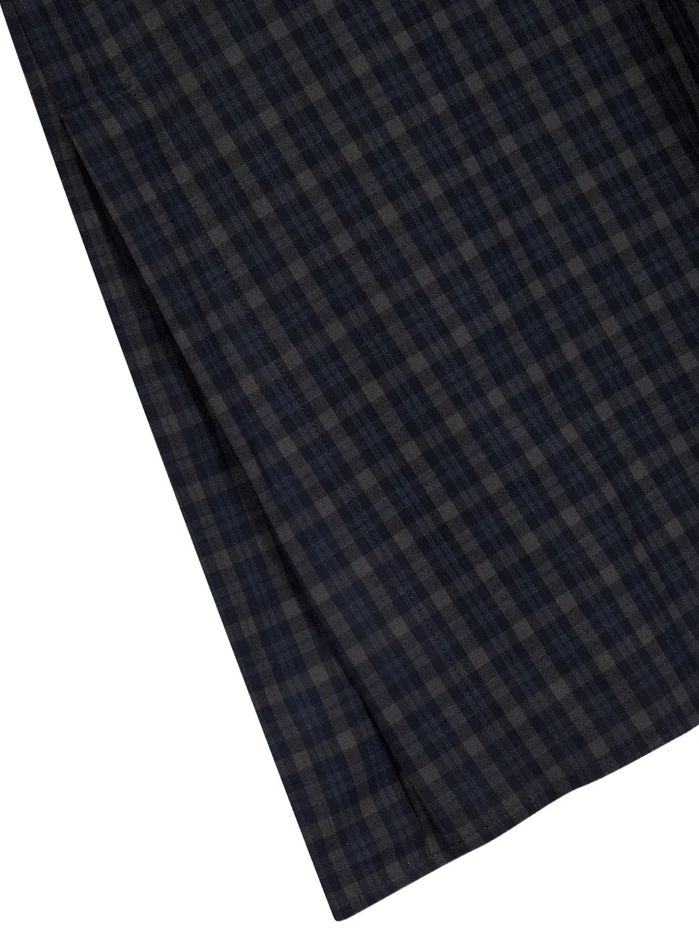TOMBOY Geruite midi-wikkeljurk Blauw
