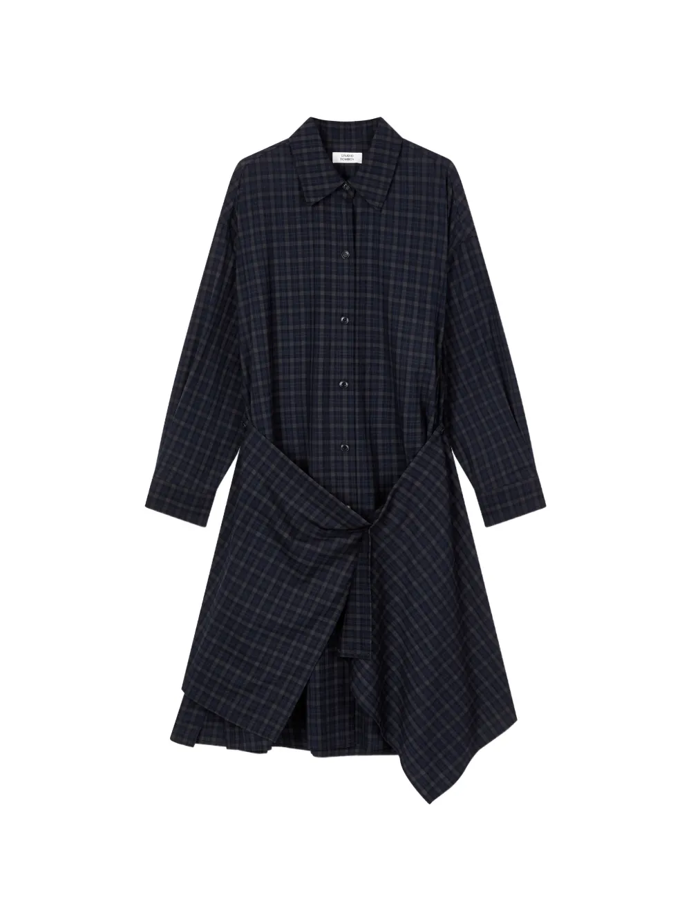 TOMBOY check-pattern wrap dress